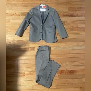 CREWCUTS Grey Matching Blazer and Pants Set Size 10-12